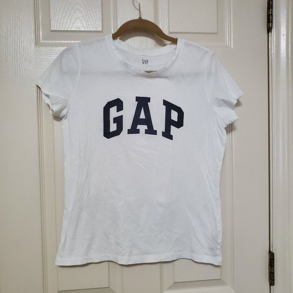GAP Tops - GAP Women  M T-Shirt White RN 54023 Cap Sleeves Fitted Style